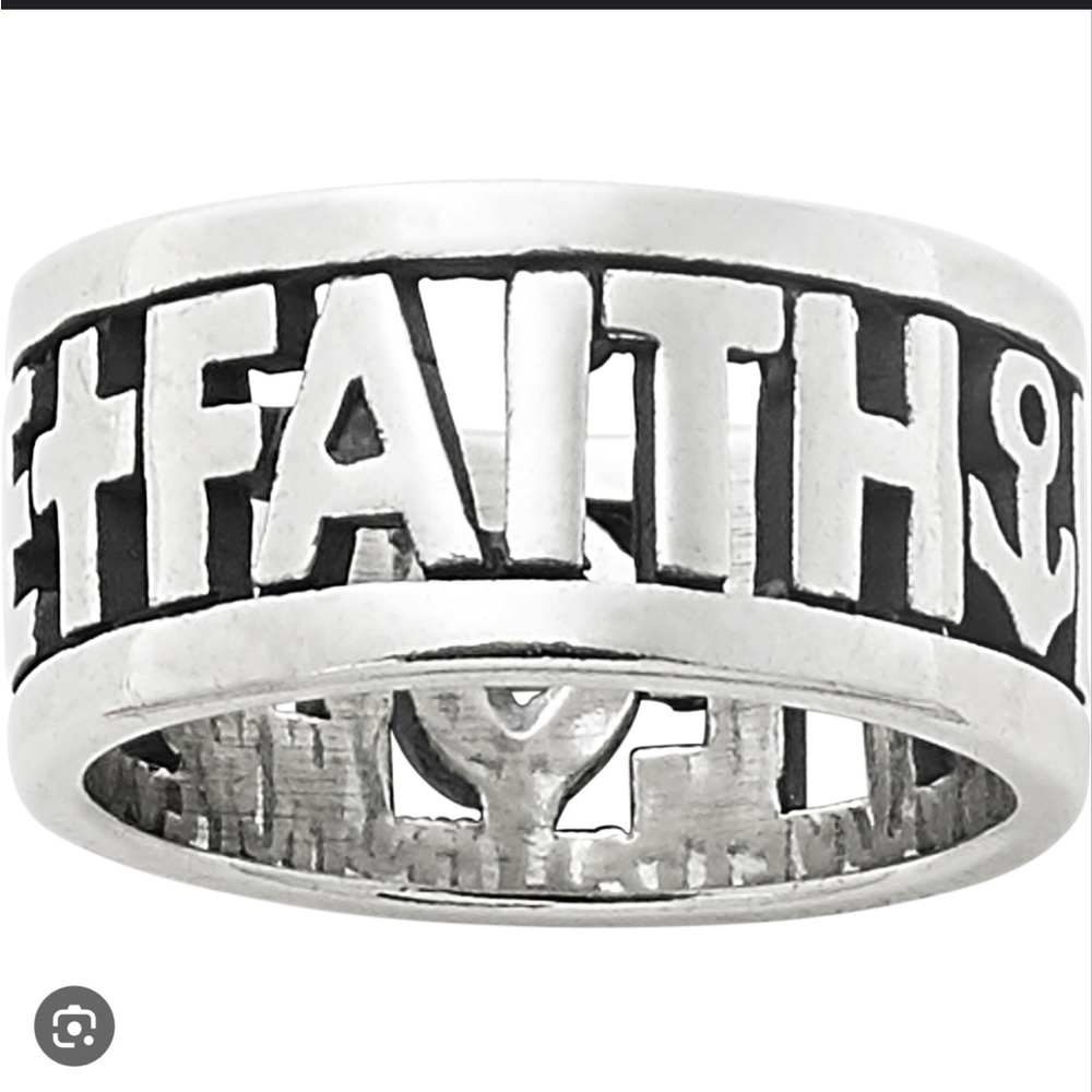 New James Avery Faith, love, Hope ring.